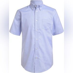 NWT - Izod Men's Blue Button Down Shirt/ Uniform Shirt